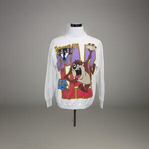 Vintage 90s TFL Mens TAMPA FOOTBALL Taz Tasmanian Devil 1993 Sweatshirt L
